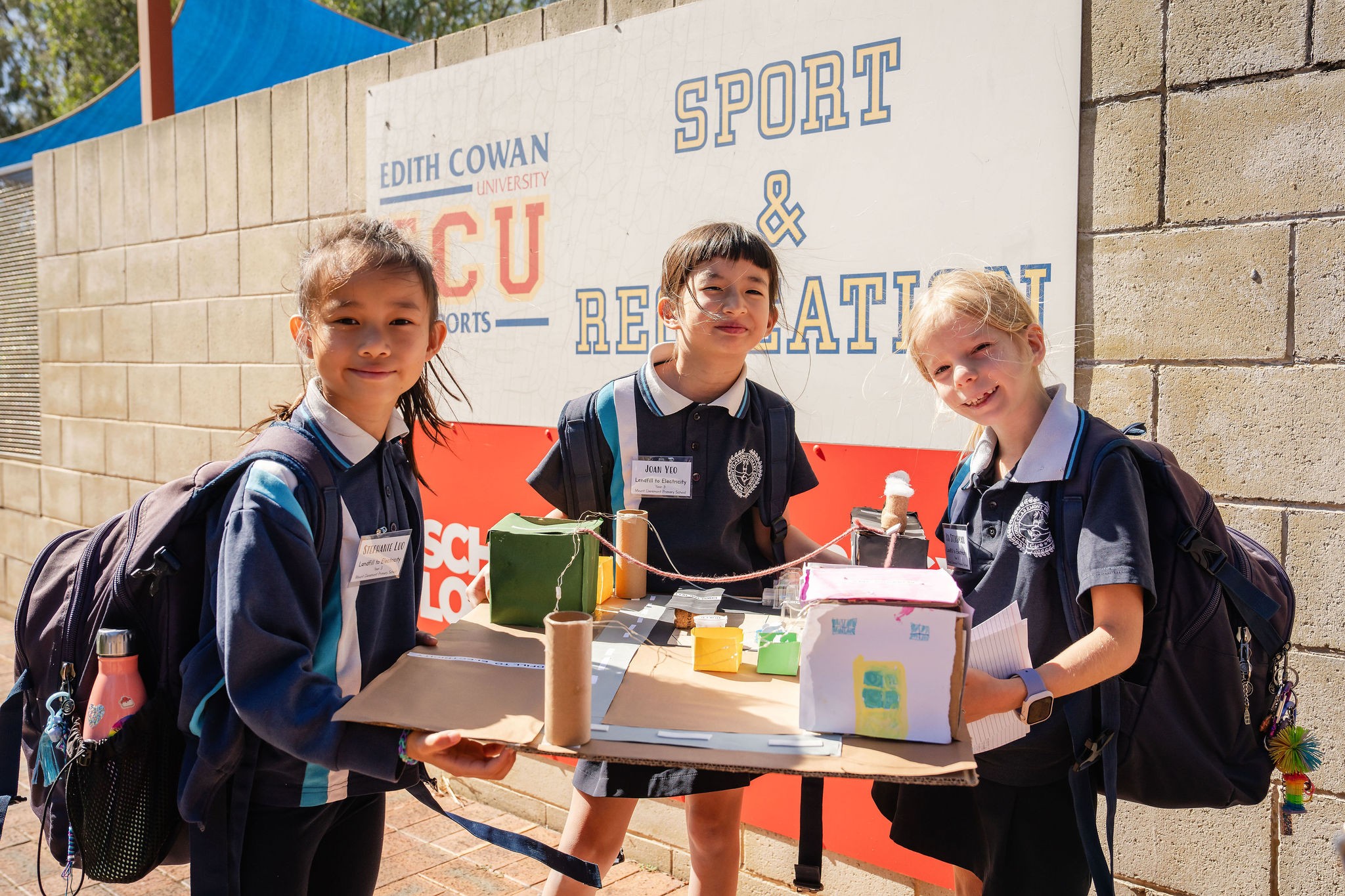 Students taking part in a hands-on STEM experiment in the classroom